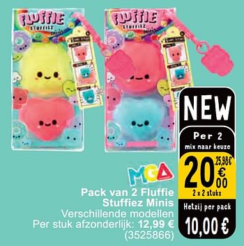 Promotions Pack van 2 fluffie stuffiez minis - MGA Entertainment - Valide de 07/05/2024 à 18/05/2024 chez Cora