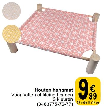 Promotions Houten hangmat - Produit maison - Cora - Valide de 07/05/2024 à 18/05/2024 chez Cora