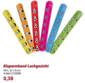 Promotions Klaparmband lachgezicht - Produit Maison - Lobbes - Valide de 01/03/2024 à 31/05/2024 chez Lobbes