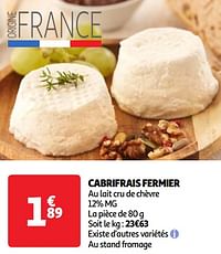 Cabrifrais fermier-Huismerk - Auchan