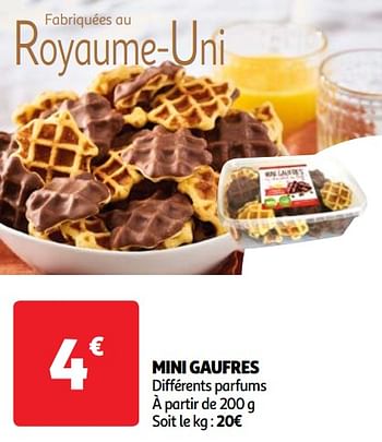 Promoties Mini gaufres - Huismerk - Auchan - Geldig van 07/05/2024 tot 13/05/2024 bij Auchan