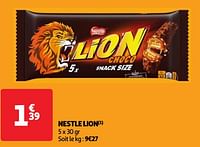 Promoties Nestle lion - Nestlé - Geldig van 07/05/2024 tot 13/05/2024 bij Auchan