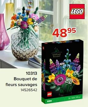 Promoties 10313 bouquet de fleurs sauvages - Lego - Geldig van 03/05/2024 tot 09/06/2024 bij Euro Shop