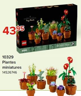 Promoties 10329 plantes miniatures - Lego - Geldig van 03/05/2024 tot 09/06/2024 bij Euro Shop