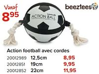 Promotions Action football avec cordes - Beeztees - Valide de 03/05/2024 à 09/06/2024 chez Euro Shop
