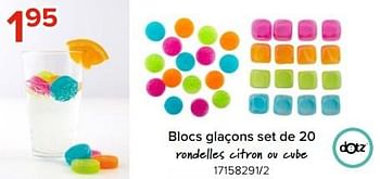Promoties Blocs glaçons set de 20 - Dotz - Geldig van 03/05/2024 tot 09/06/2024 bij Euro Shop