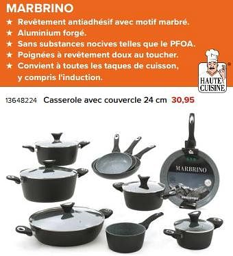 Promotions Casserole avec couvercle 24 cm - Produit Maison - Euroshop - Valide de 03/05/2024 à 09/06/2024 chez Euro Shop