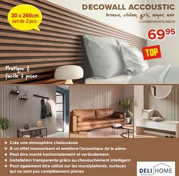 Promoties Decowall accoustic - Deli Home - Geldig van 03/05/2024 tot 09/06/2024 bij Euro Shop