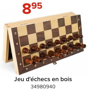 Promoties Jeu d`échecs en bois - Huismerk - Euroshop - Geldig van 03/05/2024 tot 09/06/2024 bij Euro Shop