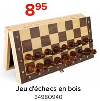 Promotions Jeu d`échecs en bois - Produit Maison - Euroshop - Valide de 03/05/2024 à 09/06/2024 chez Euro Shop
