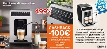 Promoties Krups machine à café automatique - Krups - Geldig van 03/05/2024 tot 09/06/2024 bij Euro Shop