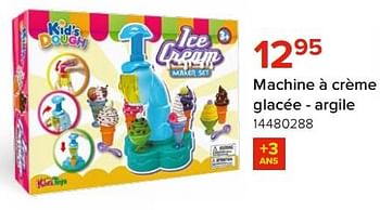 Promoties Machine à crème glacée - argile - Kid's Dough - Geldig van 03/05/2024 tot 09/06/2024 bij Euro Shop