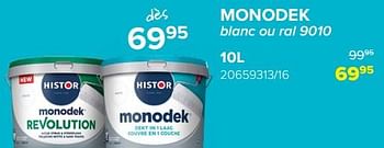 Promotions Monodek blanc ou ral 9010 - Histor - Valide de 03/05/2024 à 09/06/2024 chez Euro Shop