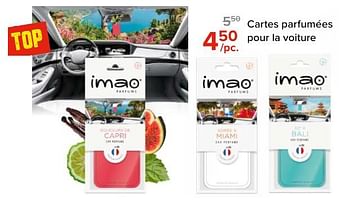 Promotions Cartes parfumées pour la voiture - Imao - Valide de 03/05/2024 à 09/06/2024 chez Euro Shop