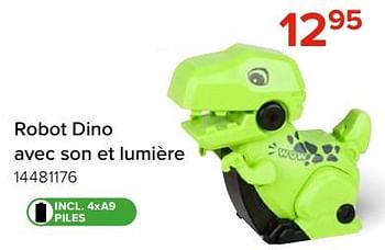 Promoties Robot dino avec son et lumière - Huismerk - Euroshop - Geldig van 03/05/2024 tot 09/06/2024 bij Euro Shop