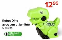 Promotions Robot dino avec son et lumière - Produit Maison - Euroshop - Valide de 03/05/2024 à 09/06/2024 chez Euro Shop