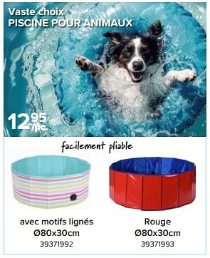 Promoties Vaste choix piscine pour animaux - Huismerk - Euroshop - Geldig van 03/05/2024 tot 09/06/2024 bij Euro Shop