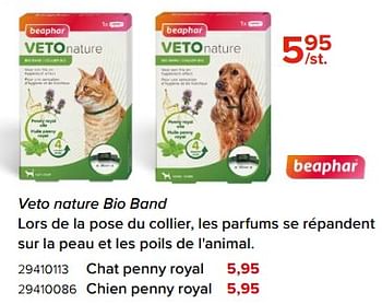 Promoties Veto nature bio band chat penny royal - Beaphar - Geldig van 03/05/2024 tot 09/06/2024 bij Euro Shop