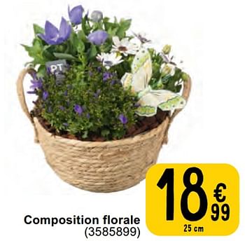Promotions Composition florale - Produit maison - Cora - Valide de 07/05/2024 à 18/05/2024 chez Cora