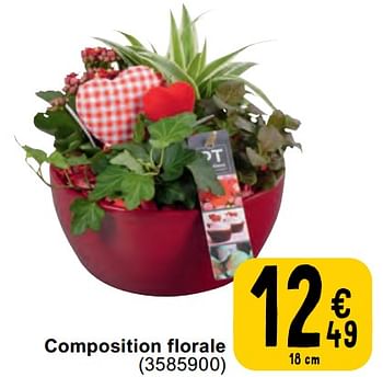 Promotions Composition florale - Produit maison - Cora - Valide de 07/05/2024 à 18/05/2024 chez Cora