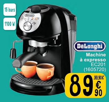 Promoties Delonghi machine à expresso ec201 - Delonghi - Geldig van 07/05/2024 tot 18/05/2024 bij Cora