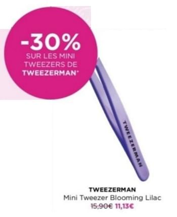 Promotions Tweezerman mini tweezer blooming lilac - Tweezerman - Valide de 06/05/2024 à 12/05/2024 chez ICI PARIS XL