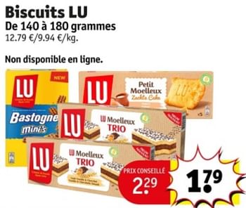 Promoties Biscuits lu - Lu - Geldig van 07/05/2024 tot 12/05/2024 bij Kruidvat