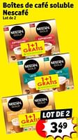 Promotions Boîtes de café soluble nescafé - Nescafe - Valide de 07/05/2024 à 12/05/2024 chez Kruidvat