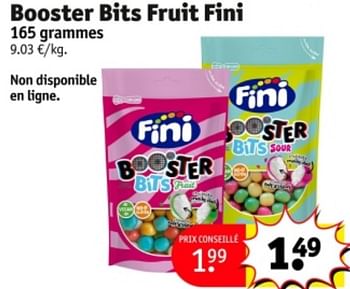 Promoties Booster bits fruit fini - Fini  - Geldig van 07/05/2024 tot 12/05/2024 bij Kruidvat