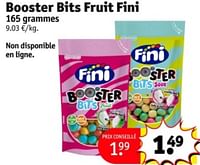 Promotions Booster bits fruit fini - Fini  - Valide de 07/05/2024 à 12/05/2024 chez Kruidvat