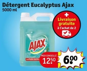 Promoties Détergent eucalyptus ajax - Ajax - Geldig van 07/05/2024 tot 12/05/2024 bij Kruidvat