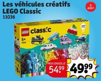 Promoties Les véhicules créatifs lego classic - Lego - Geldig van 07/05/2024 tot 12/05/2024 bij Kruidvat