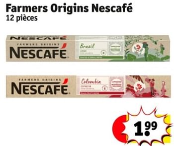 Promoties Farmers origins nescafé - Nescafe - Geldig van 07/05/2024 tot 12/05/2024 bij Kruidvat
