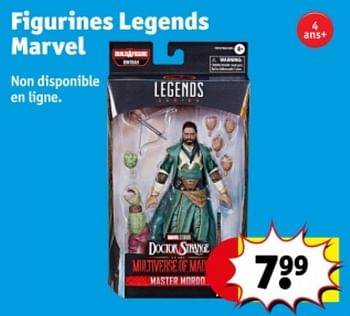 Promotions Figurines legends marvel - Hasbro - Valide de 07/05/2024 à 12/05/2024 chez Kruidvat