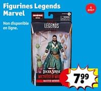 Promotions Figurines legends marvel - Hasbro - Valide de 07/05/2024 à 12/05/2024 chez Kruidvat