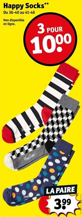 Promoties Happy socks - Huismerk - Kruidvat - Geldig van 07/05/2024 tot 12/05/2024 bij Kruidvat