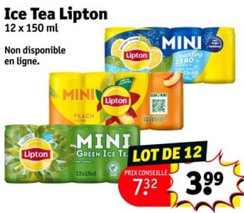 Promotions Ice tea lipton - Lipton - Valide de 07/05/2024 à 12/05/2024 chez Kruidvat