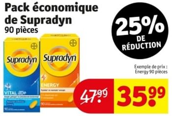 Promoties Pack économique de supradyn energy - Supradyn - Geldig van 07/05/2024 tot 12/05/2024 bij Kruidvat