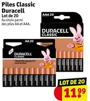 Promotions Piles classic duracell - Duracell - Valide de 07/05/2024 à 12/05/2024 chez Kruidvat