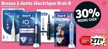Promoties Brosse à dents électrique la rein des neiges - Oral-B - Geldig van 07/05/2024 tot 12/05/2024 bij Kruidvat