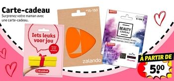 Promotions Carte-cadeau - Produit maison - Kruidvat - Valide de 07/05/2024 à 12/05/2024 chez Kruidvat