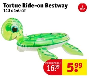 Promoties Tortue ride-on bestway - BestWay - Geldig van 07/05/2024 tot 12/05/2024 bij Kruidvat