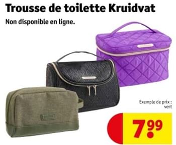 Promoties Trousse de toilette kruidvat - Huismerk - Kruidvat - Geldig van 07/05/2024 tot 12/05/2024 bij Kruidvat