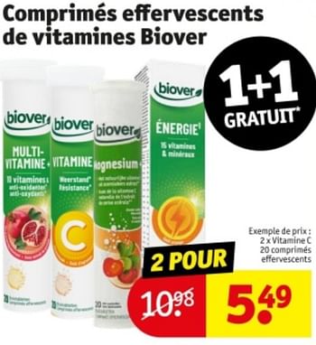 Promotions Vitamine c - Biover - Valide de 07/05/2024 à 12/05/2024 chez Kruidvat