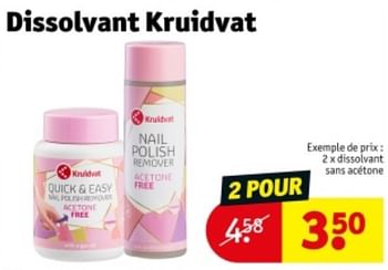 Promotions Dissolvant sans acétone - Produit maison - Kruidvat - Valide de 07/05/2024 à 12/05/2024 chez Kruidvat