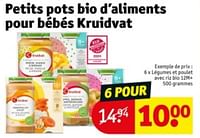 Promotions Légumes et poulet avec riz bio 12m+ - Produit maison - Kruidvat - Valide de 07/05/2024 à 12/05/2024 chez Kruidvat