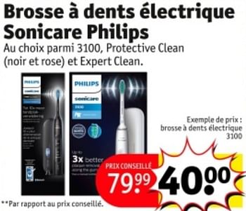 Promoties Philips brosse à dents électrique 3100 - Philips - Geldig van 07/05/2024 tot 12/05/2024 bij Kruidvat
