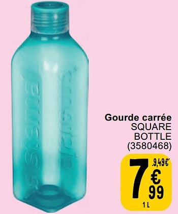 Promotions Gourde carrée square bottle - Sistema - Valide de 07/05/2024 à 18/05/2024 chez Cora