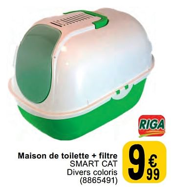 Promoties Maison de toilette + filtre smart cat - Riga - Geldig van 07/05/2024 tot 18/05/2024 bij Cora
