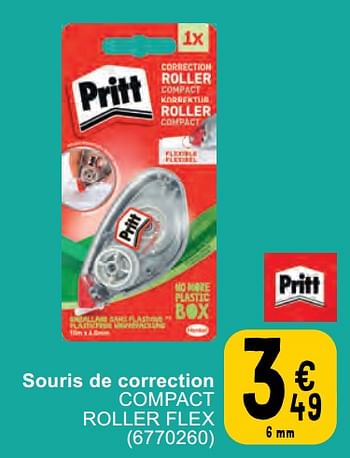 Promotions Souris de correction compact roller flex - Pritt - Valide de 07/05/2024 à 18/05/2024 chez Cora